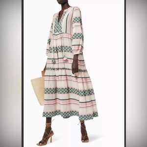 PEARL & CAVIAR Zakar Maxi Dress in Cotton Size M/L